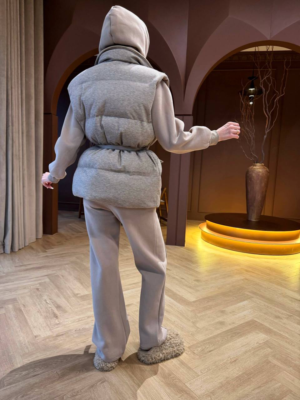 Утеплённый костюм-тройка «Urban Soft Beige»