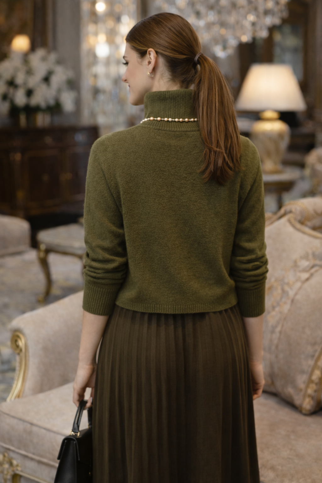 Джемпер с элегантным разрезом