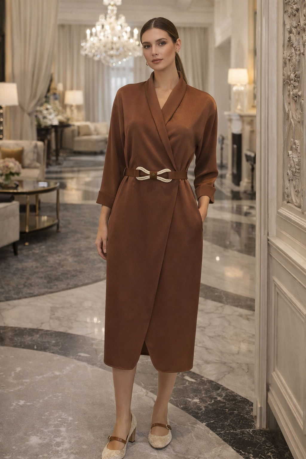 платье с запахом