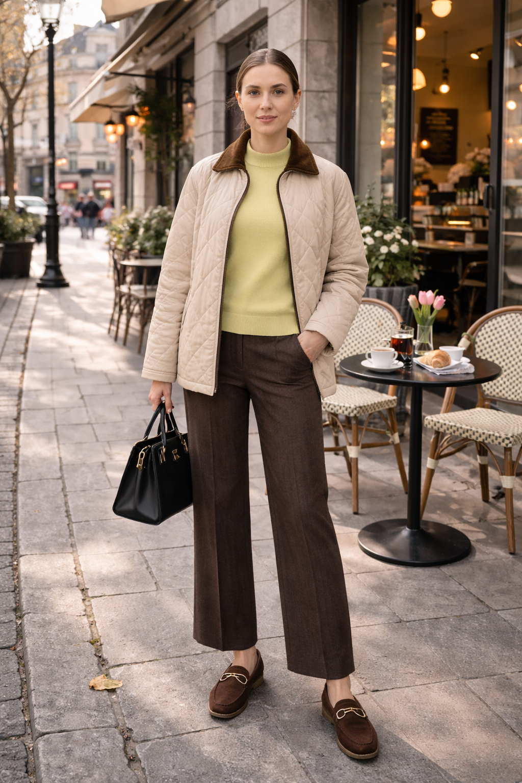 куртка стеганная весенняя