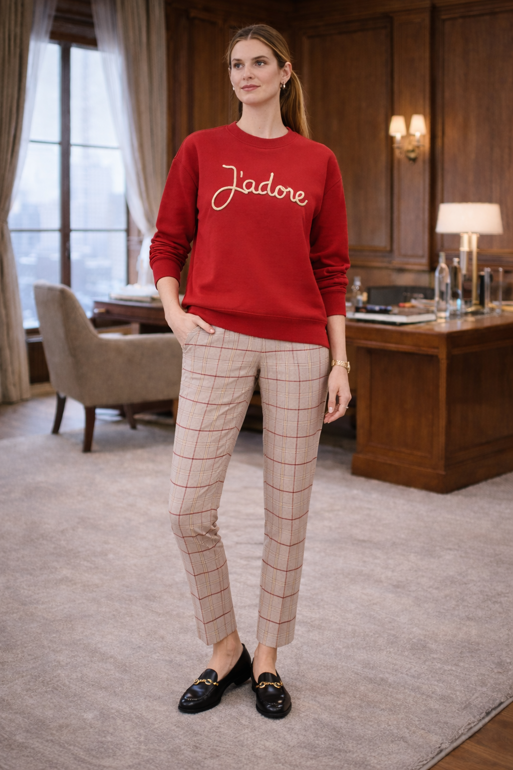 Брюки клетка