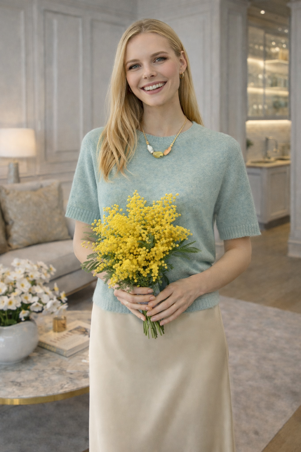 Джемпер голубой